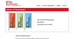 Desktop Screenshot of fahnen-spiele.de